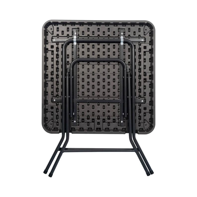 Mesa Plegable Cuadrada 80x74 Cms Gris Northwest-1