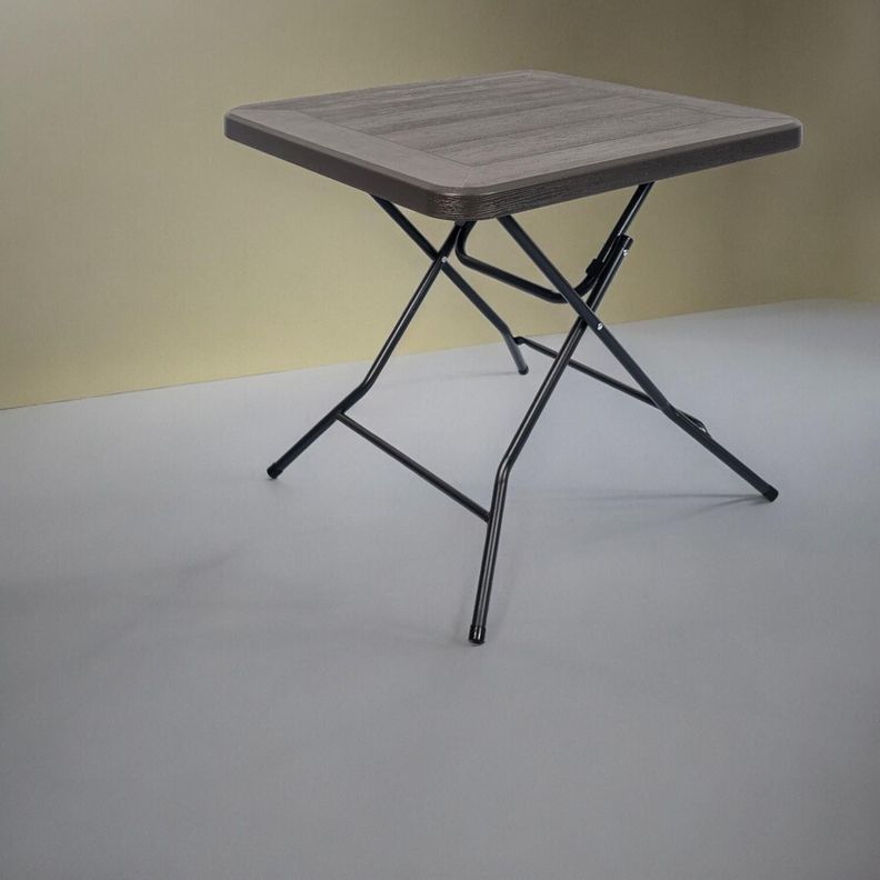 Mesa Plegable Cuadrada 80x74 Cms Gris Northwest-3
