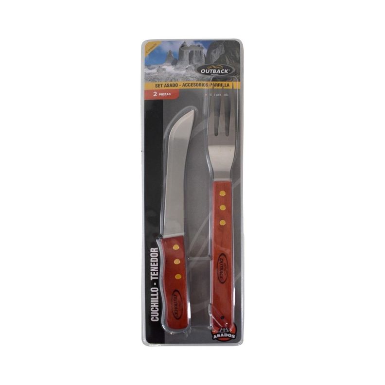 Set De Cubiertos Para Asado Outback 2 Piezas-0