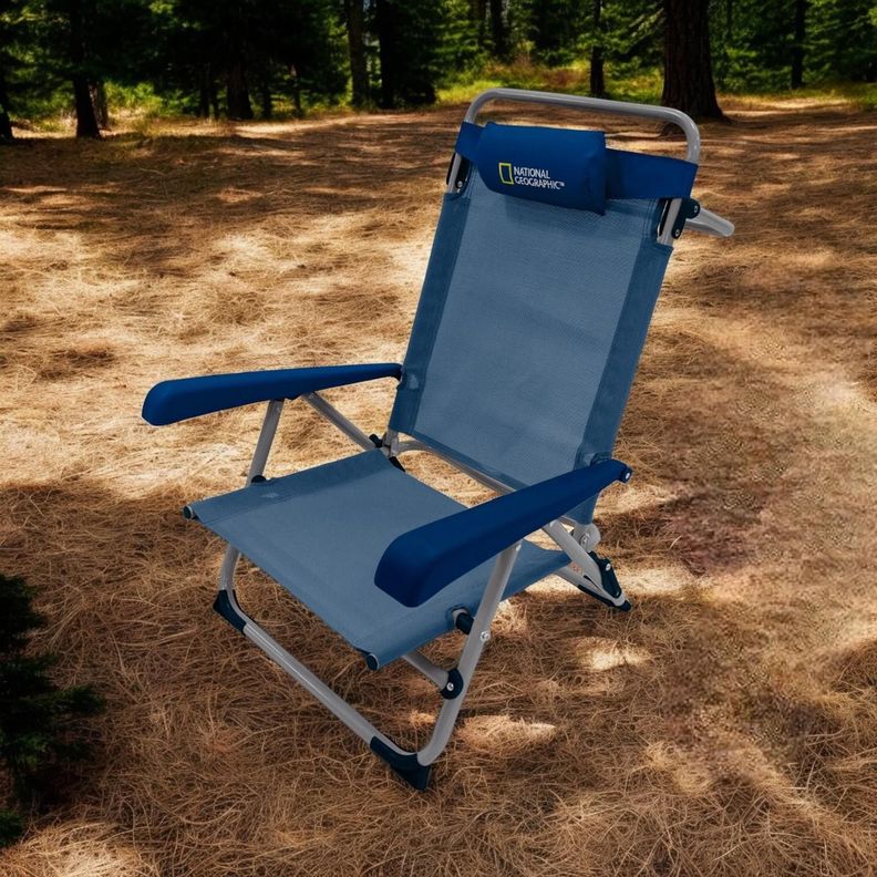 Silla Plegable Playa Almohada Vermont Azul National Geographic-2