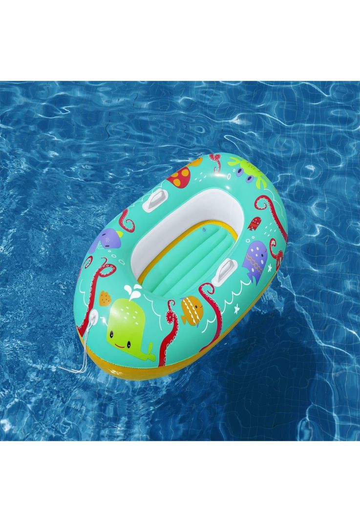 Bote Inflable Junior Con Manilla Crustáceos 3-6 Años Bestway-5