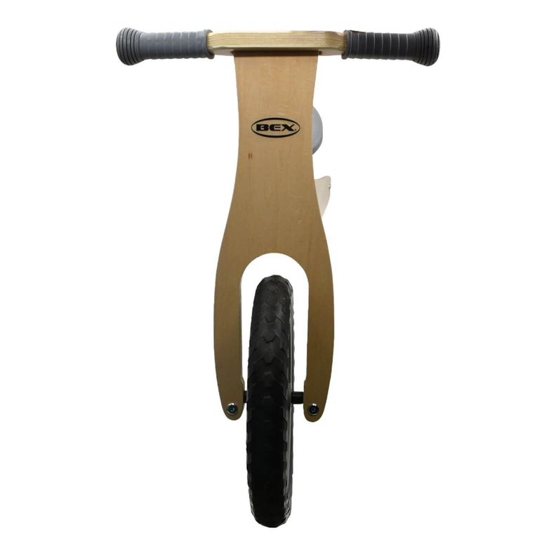 Bicicleta Madera Equilibrio Aprendizaje Sin Pedal Gris Bex-2