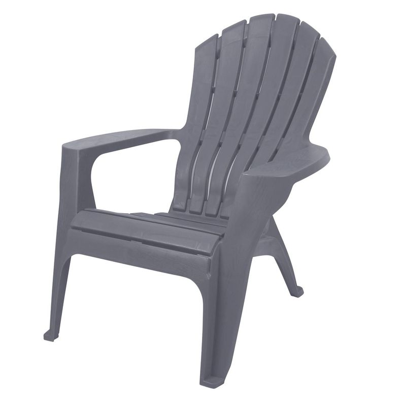 Silla Reposera Plastica Terraza Gris Claro Northwest
