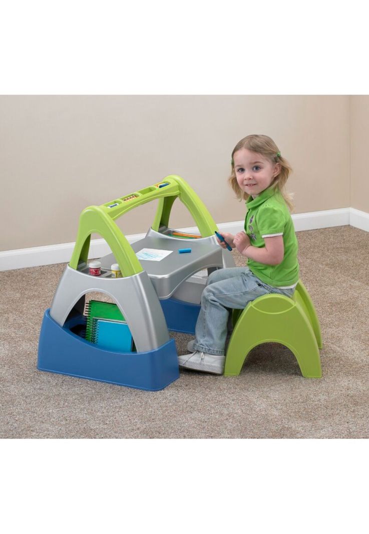 Mesa Escritorio y silla para niños 72x46x55 American Plastic-1