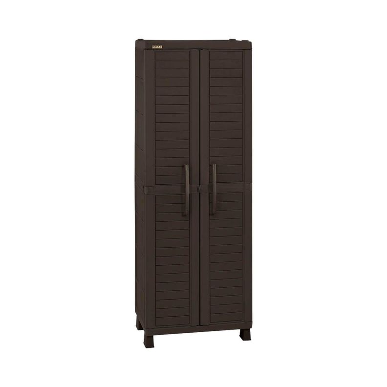 Armario Multiuso Plastico Cafe 189x65x45 Cm Baru Rimax-0