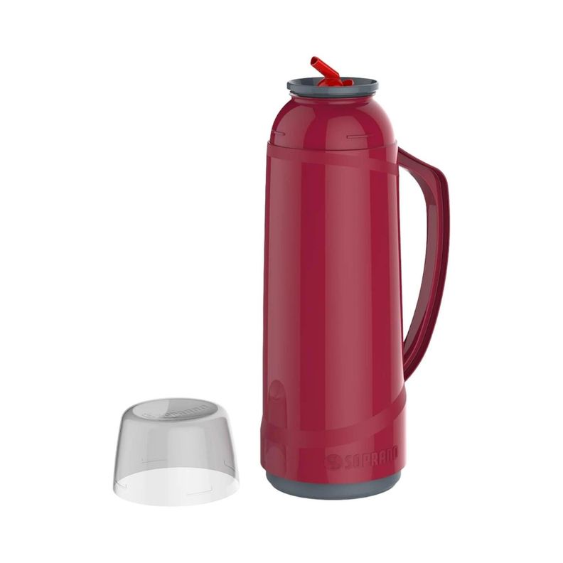 Termo Soprano Con Boquilla 1 Litro Rojo-1