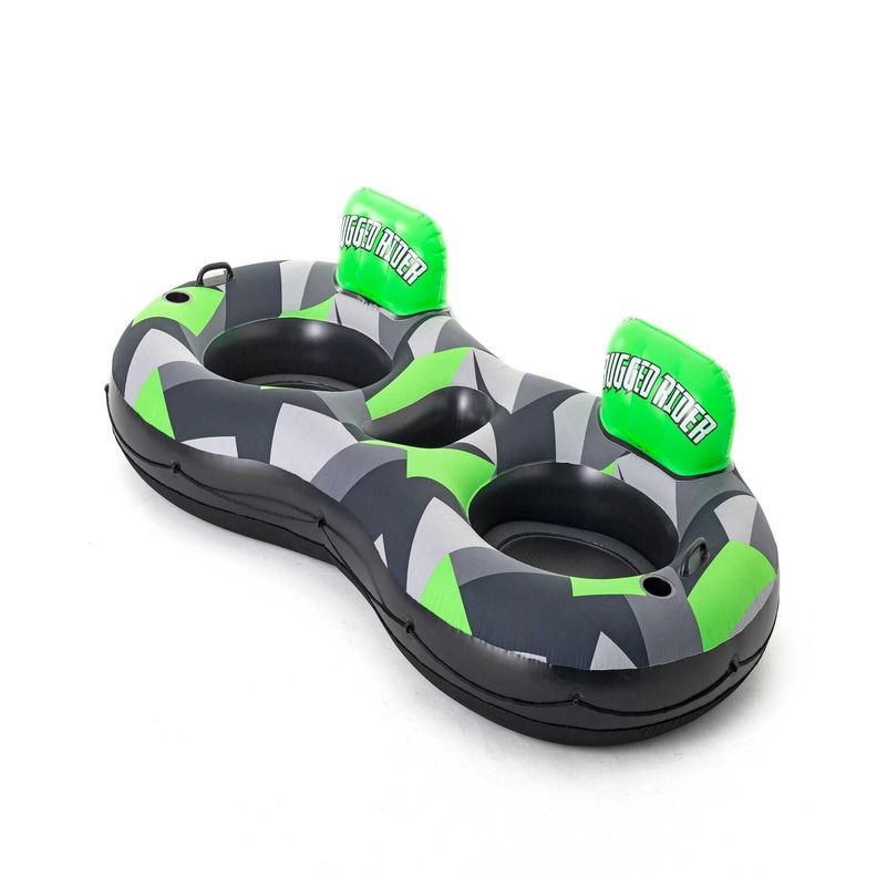 Flotador Doble con Respaldo Rugged 2,40M 2 Personas Bestway-0
