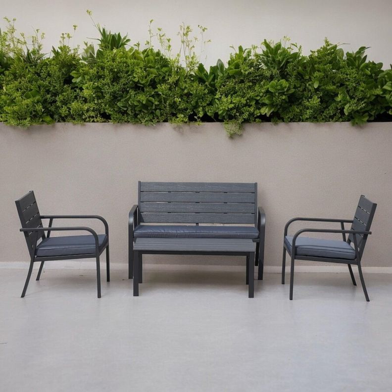 Juego Set Terraza Milano 4 Piezas Con Cojin Northwest-1