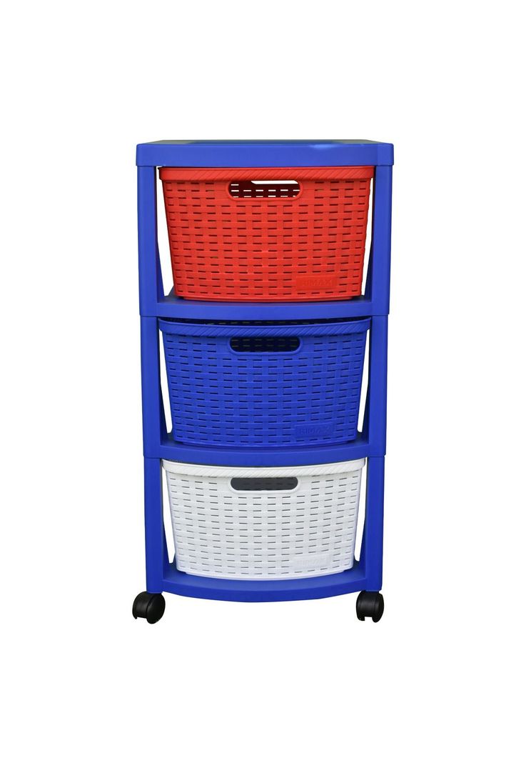 Cajonero Infantil 3 Gavetas Azul 39x33x66 cms Rimax-1