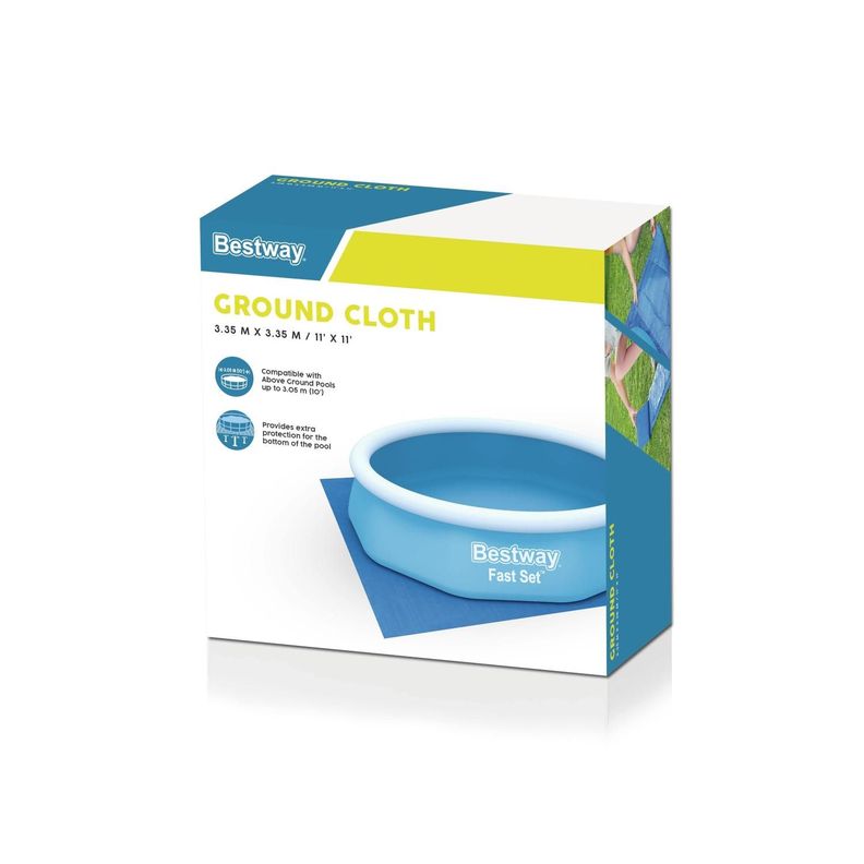Lona Cubre Piso Piscina 3.35m x 3.35m Bestway-1