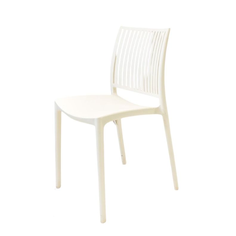 Silla Plastico Apilable Deco Noruega Blanca Escandinavia Blanco