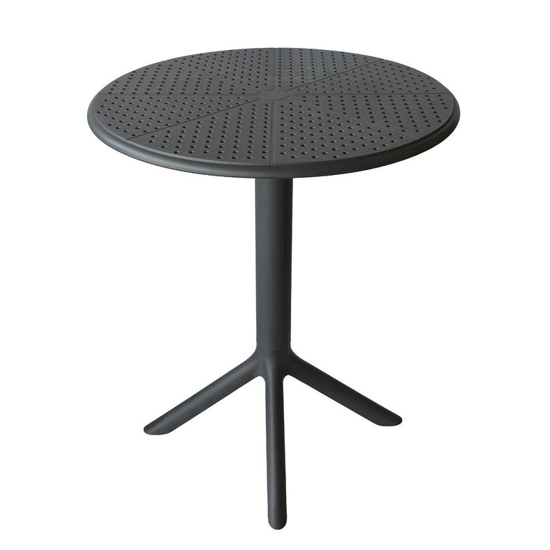 Mesa Cocina Terraza Jardin Redonda Rostad 77x60x60cm Gris