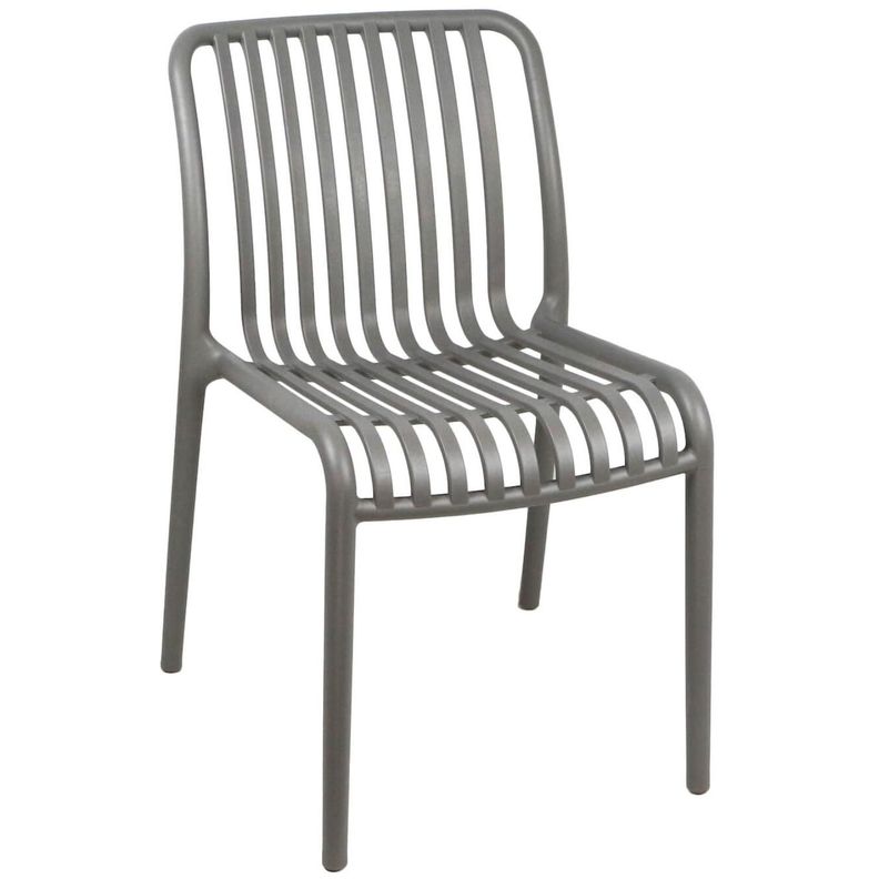 Silla Plastico Apilable Deco Bremen Gris Escandinavia