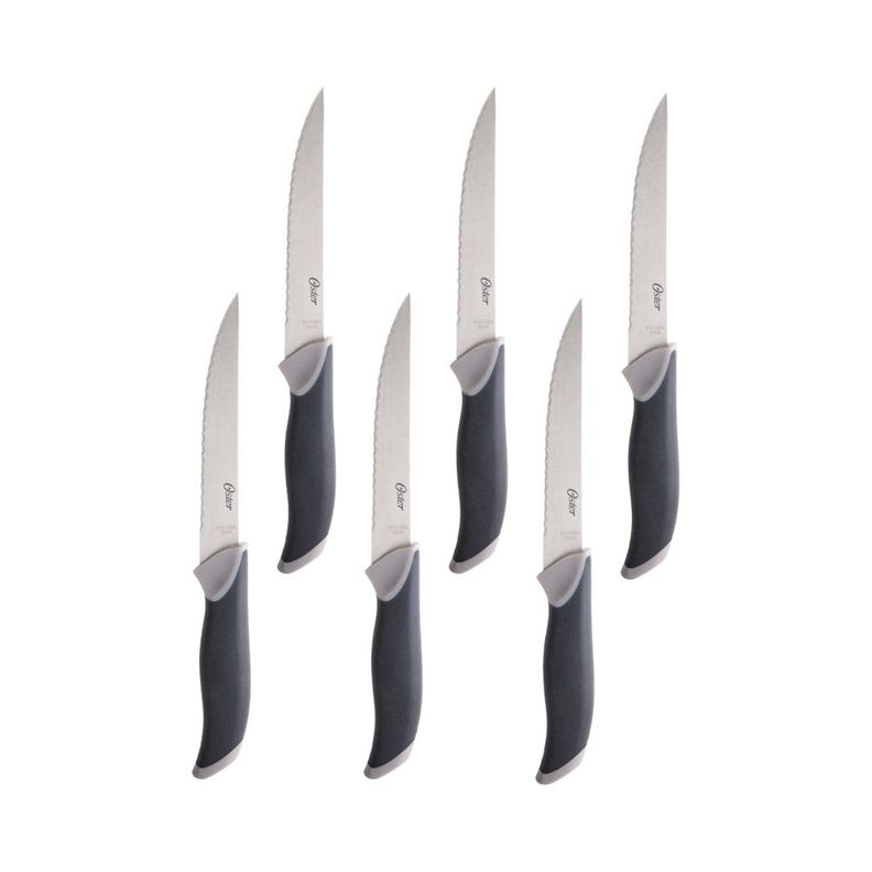 Set Cuchillos acero inoxidable 14 piezas con taco Oster-1