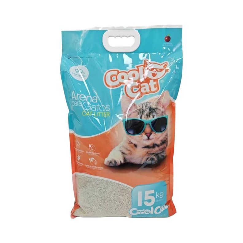 Arena Sanitaria Aglutinante Para Gato 15Kg Cool Cat-0