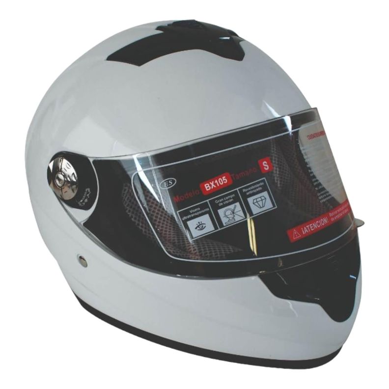 Casco Full Face Bx105 Talla L white Ceritificacion ECE Bex-0
