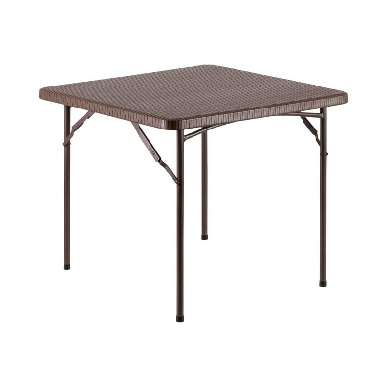 Mesa Plegable Cuadrada 86x74 Cms Rattan Northwest-0