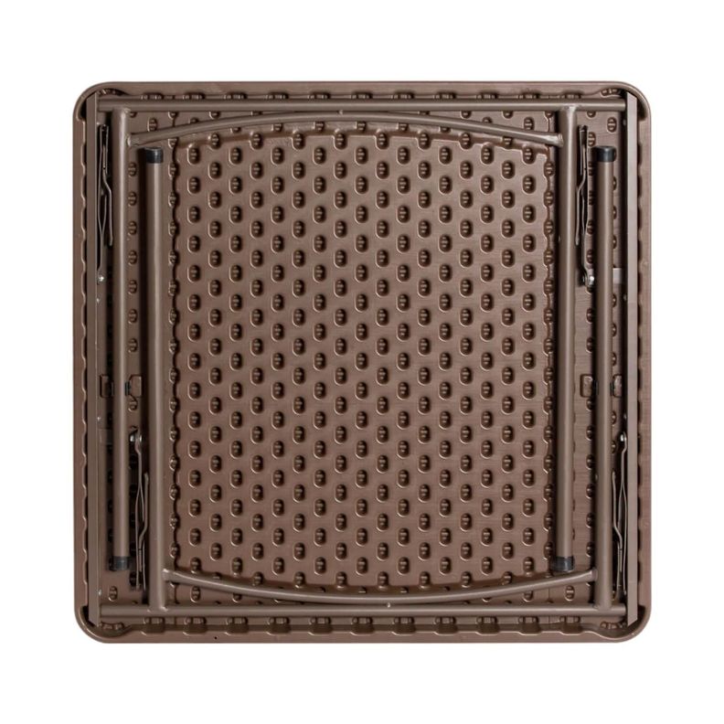 Mesa Plegable Cuadrada 86x74 Cms Rattan Northwest-1