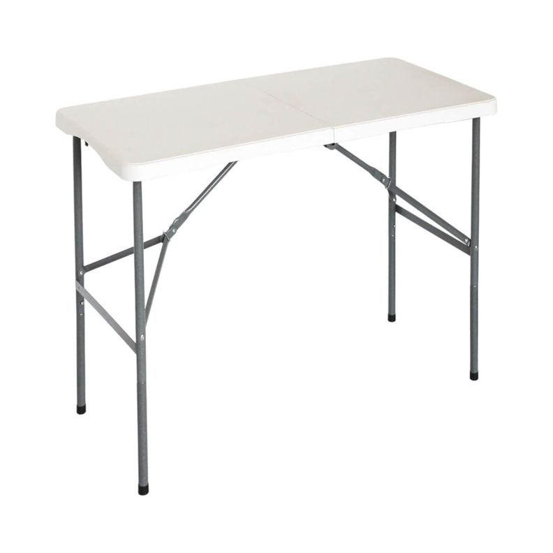 Mesa Plegable 122X60X74cm Blanca Northwest-0