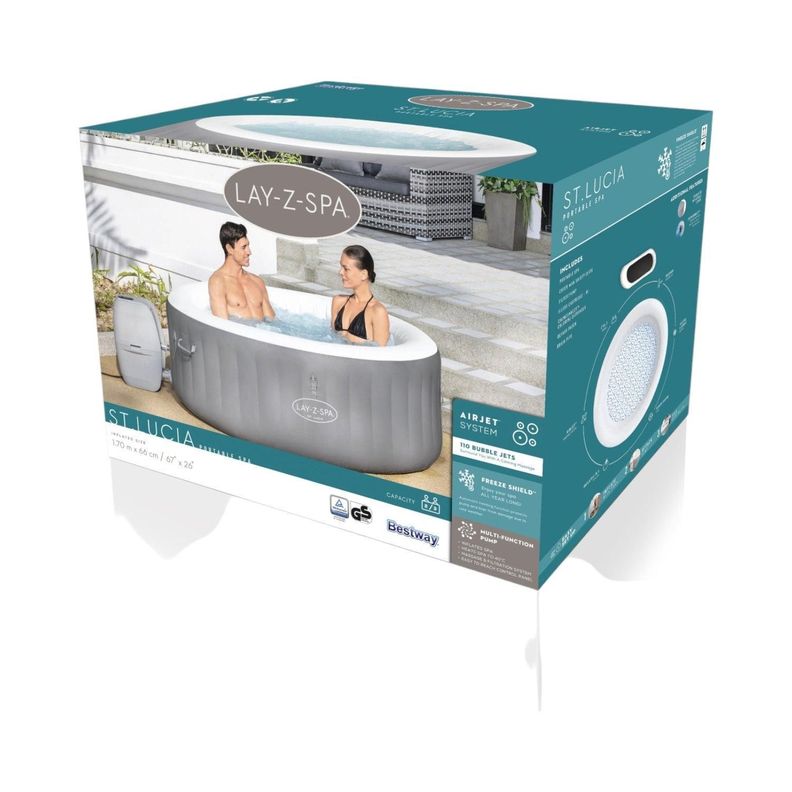 Hot Tub Spa Jacuzzi Inflable St. Lucia 3 Personas Bestway-6
