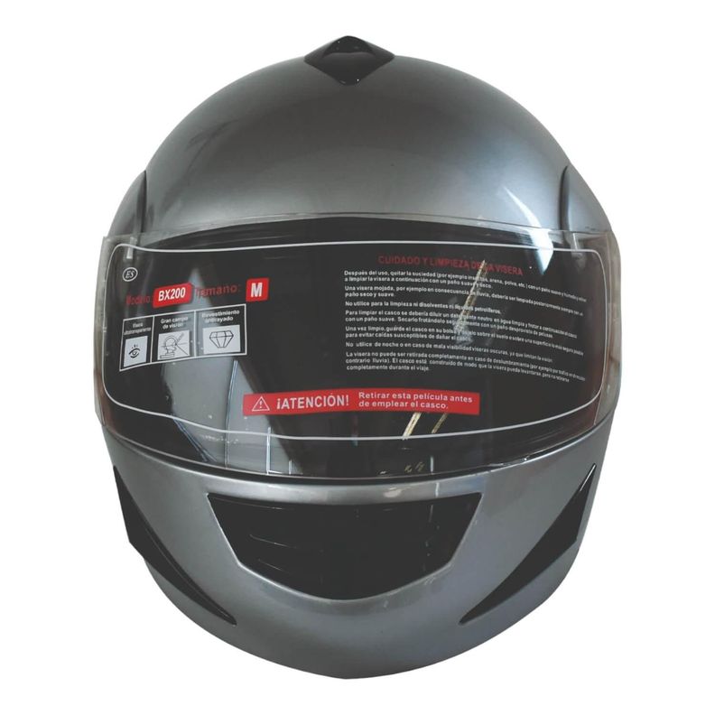 Casco Full Face Bx200 Talla M Stone Grey Certificado Bex-0