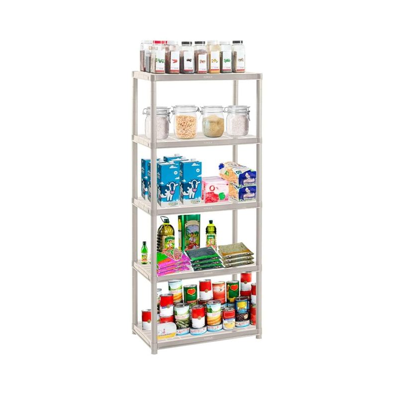 Estante Repisa Rack plastico 5 Niveles 71x38x170cm Rimax-1