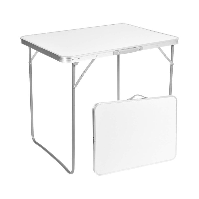 Mesa Con Patas Plegables 80x60x70cm Blanca Northwest-3