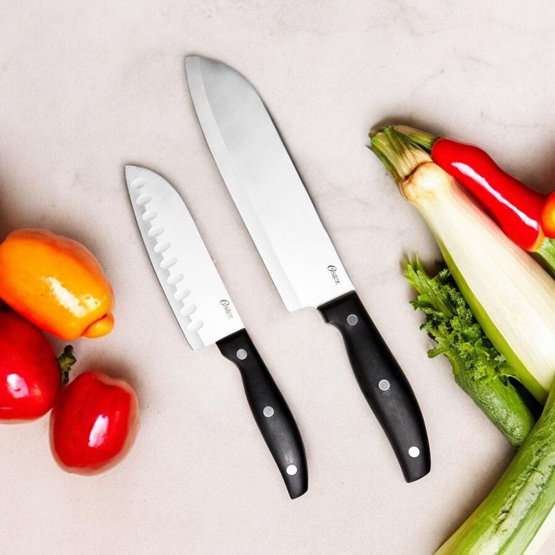 Set Cuchillos Santoku acero inox 2 piezas Granger Oster-4