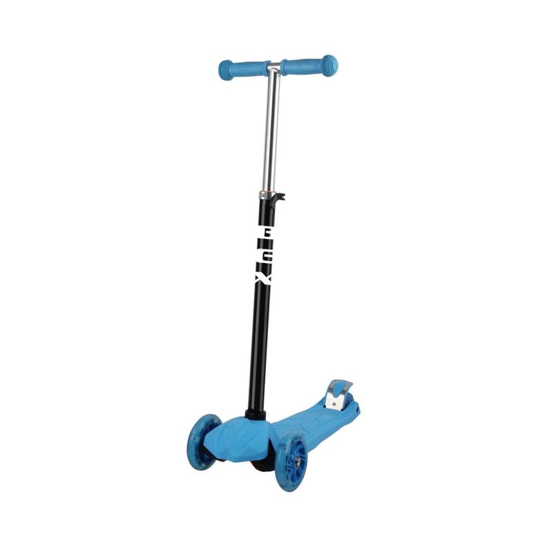 Scooter Monopatin Niño 3 Ruedas Ajustable 63-86 Cms Azul Bex-0