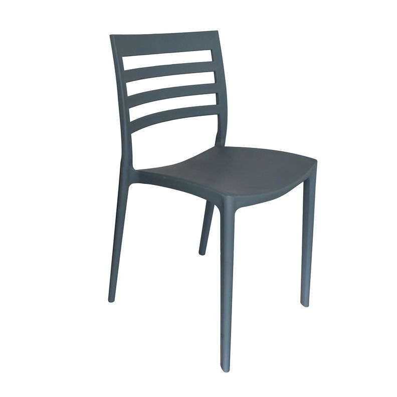Silla Plastico Apilable Deco Nybro Azulado Escandinavia Azul