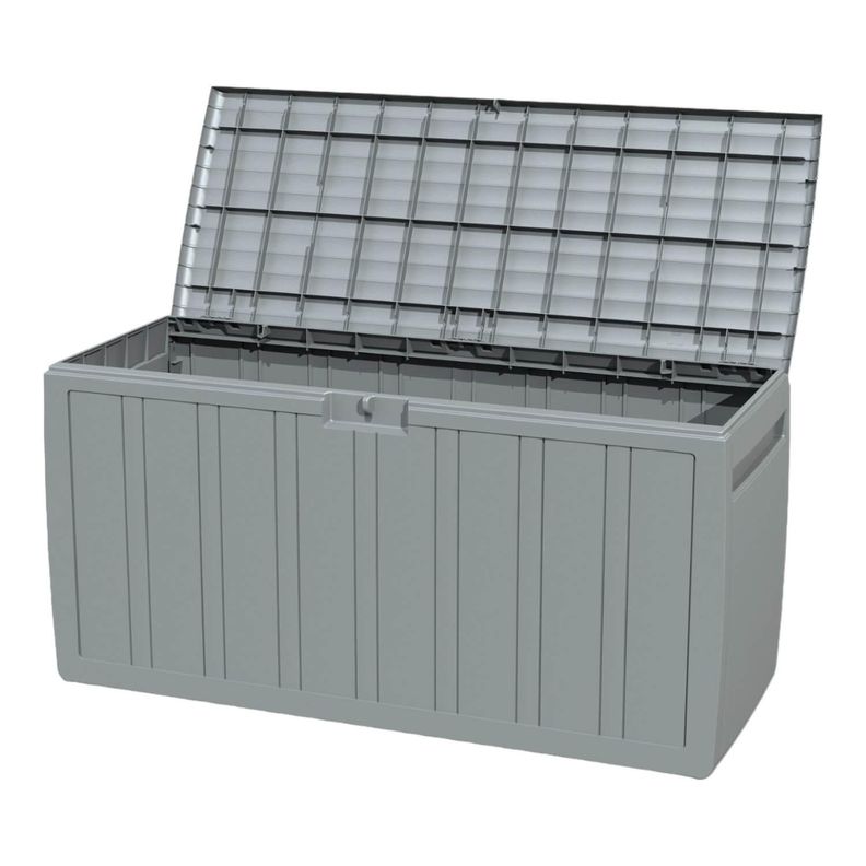 Baúl Bodega Caja Almacenaje 270L Gris Ram-5