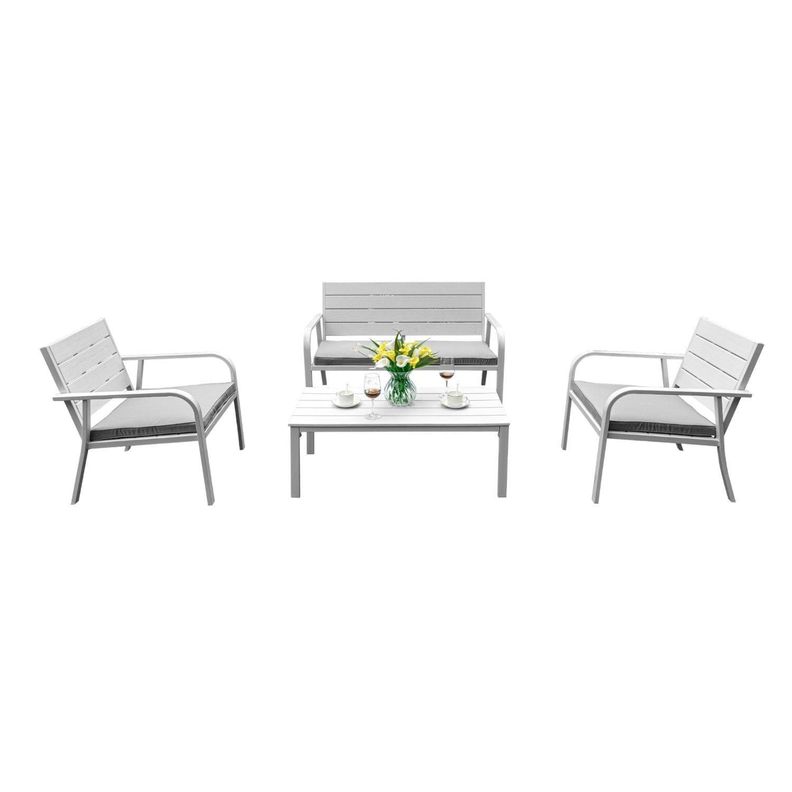 Juego Set Terraza Capri 4 Piezas Con Cojin Northwest-0