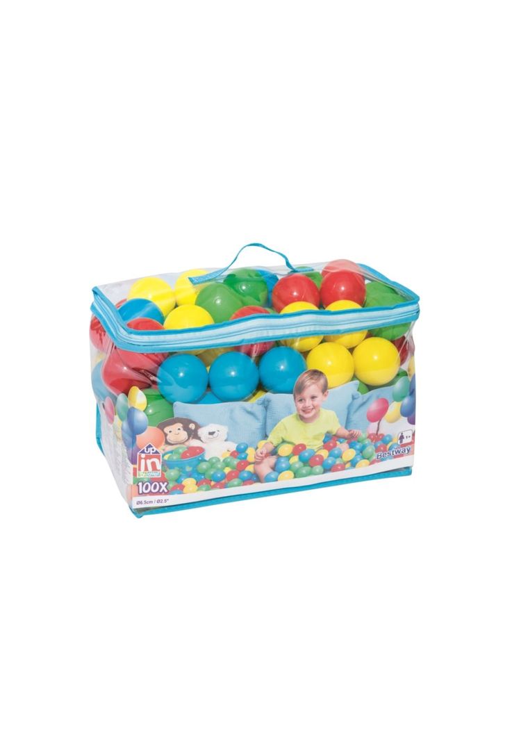 Pack 100 Pelotas Plasticas 6,5 Cms Bestway-1