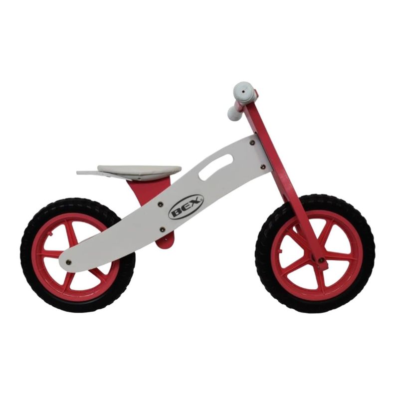 Bicicleta Madera Equilibrio Aprendizaje Sin Pedal Rosa Bex-3