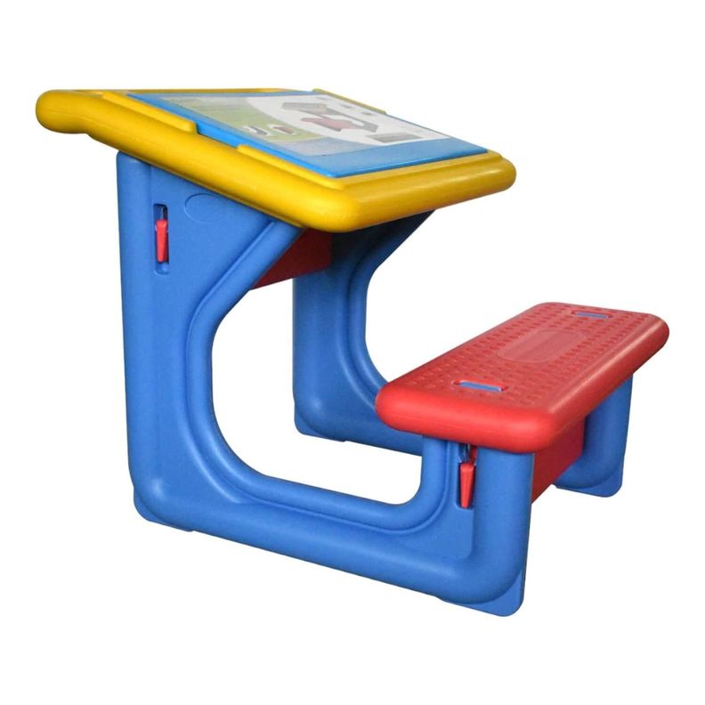 Mesa Escritorio Con Asiento Para Niños 55x55x70cm Gamepower-0