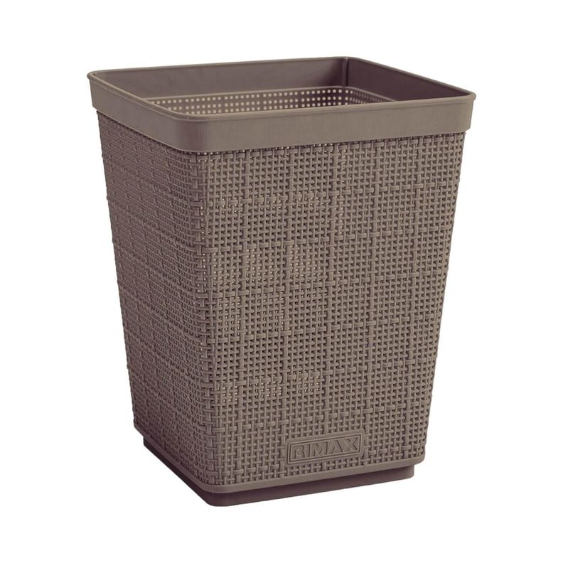 Papelero textura Gris 6 Lts Cafe Rimax-0