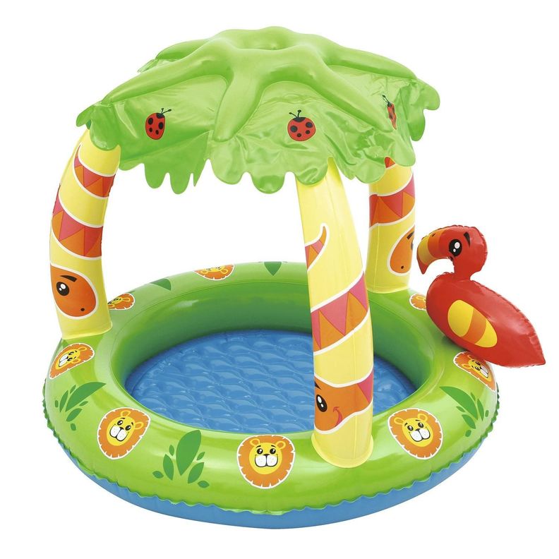 Piscina Inflable Bestway Con Techo Para Bebés 99X91X71Cm-0