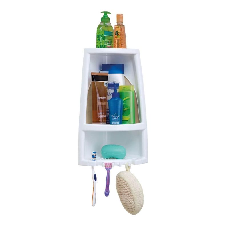 Organizador de Ducha Plastico Blanco Rimax-0