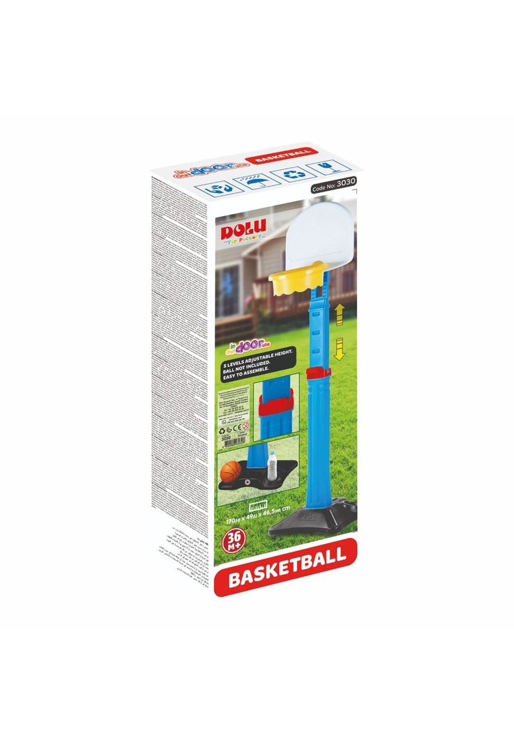 Set Aro Basketball + Pedestal Ajustable a 1,70m Dolu-1