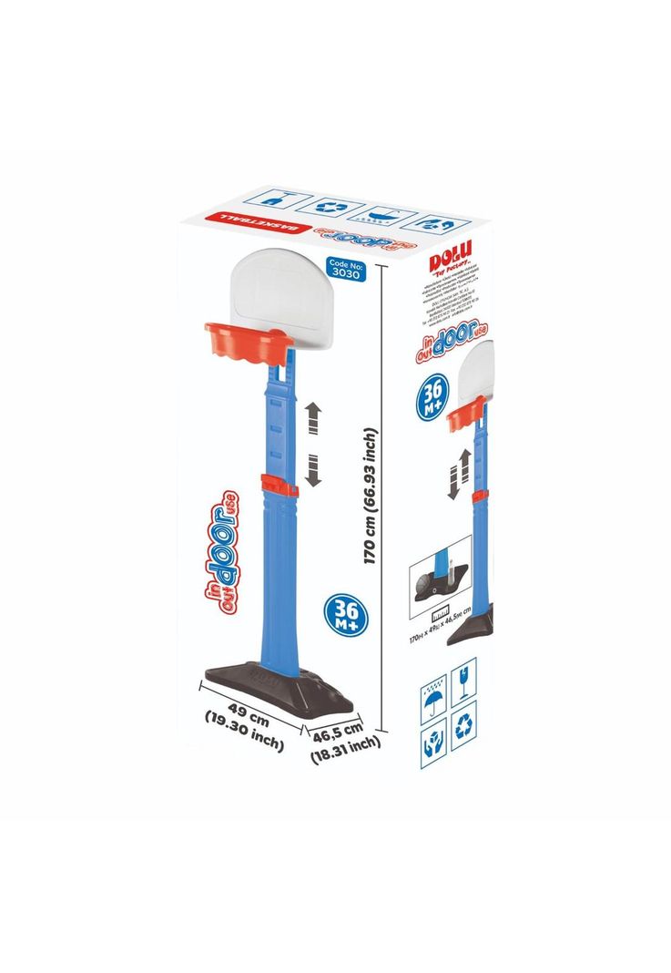 Set Aro Basketball + Pedestal Ajustable a 1,70m Dolu-8