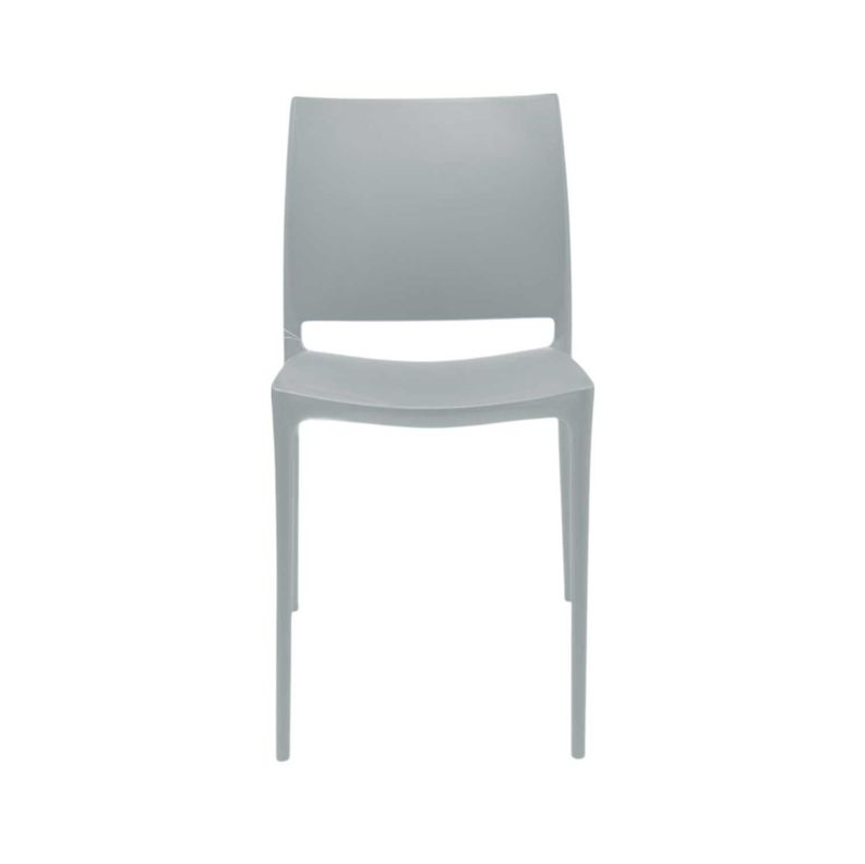 Silla Plastico Apilable Deco Dresden Gris Escandinavia