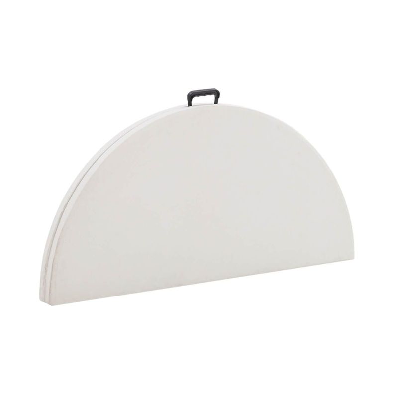 Mesa Plegable Redonda 122x74 Cms Blanca Northwest-2