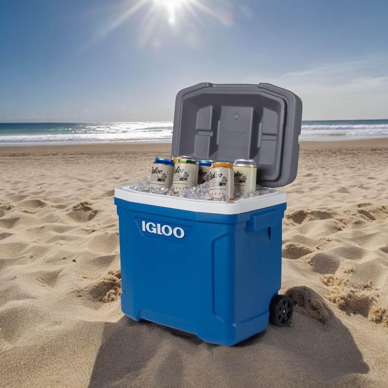 Cooler Nevera Hielera Latitude Ruedas Azul 28 Litros Igloo-7