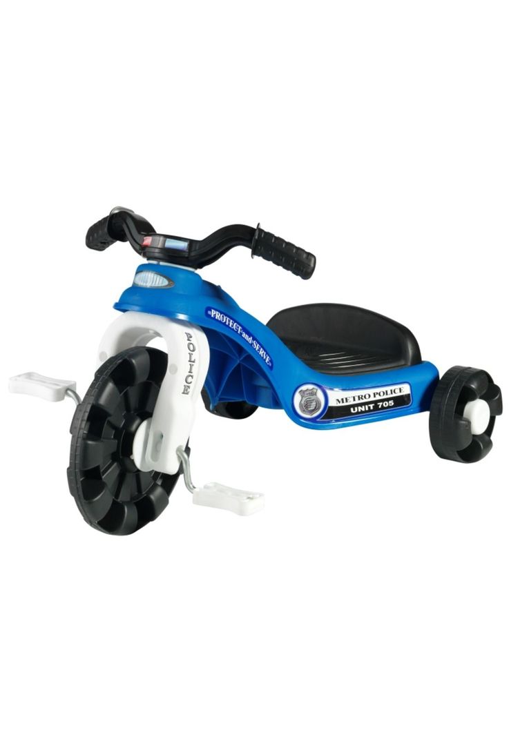 Triciclo Policial 62x42x36 Cms American Plastic-0