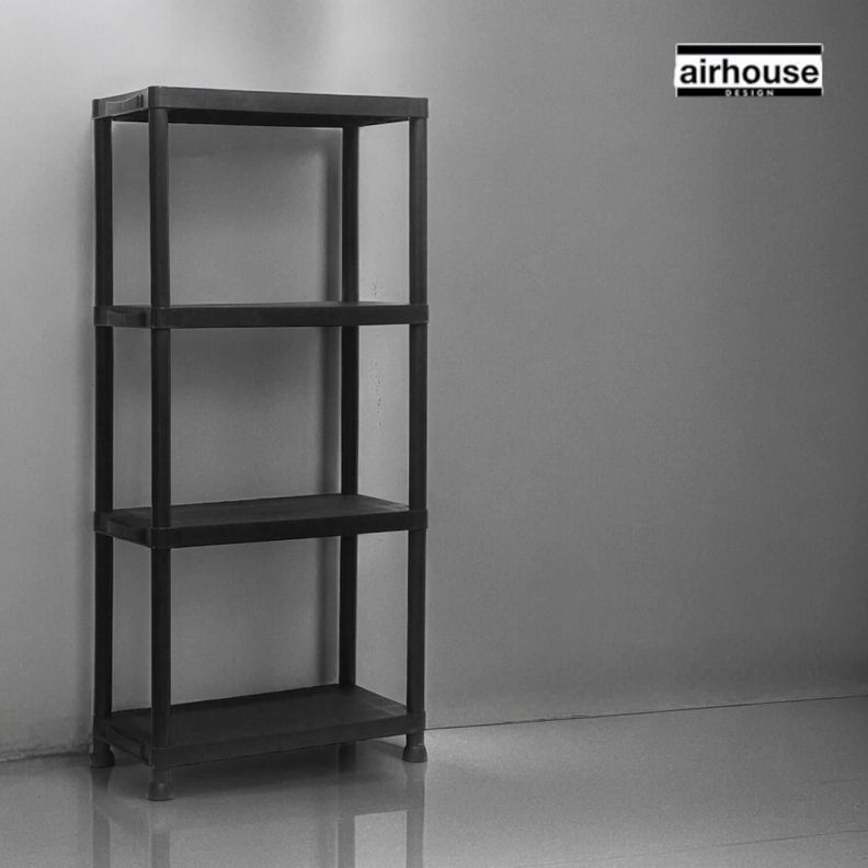 Estante Repisa Rack Plástico 4 Niveles 131x31x61cm Airhouse-1