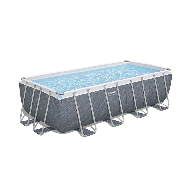 Piscina Bestway Rectangular C/Filtro Gris 4.88MX2.44MX1.22M-0