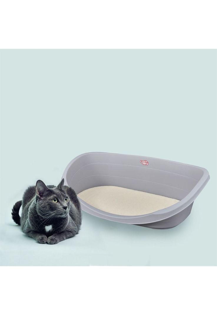 Cama De Mascota Con Cojín M Gris 62×43.2×22.5 Cms Coolpets-1