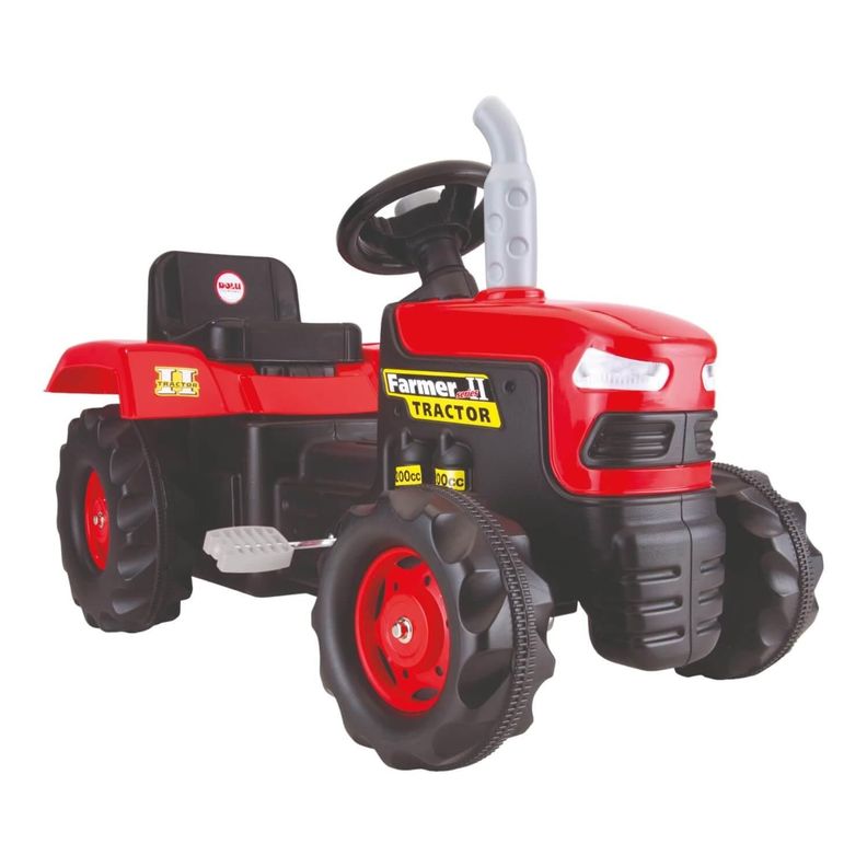 Tractor Con Pedales Rojo 83x45x53 Cms Dolu-0