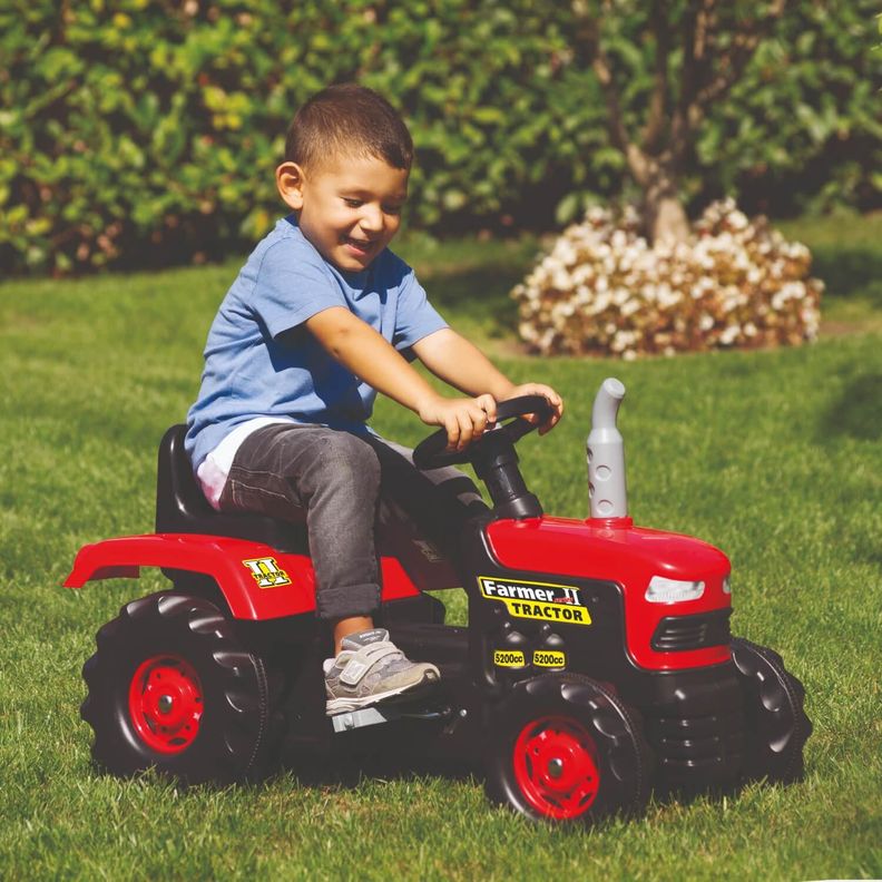 Tractor Con Pedales Rojo 83x45x53 Cms Dolu-2