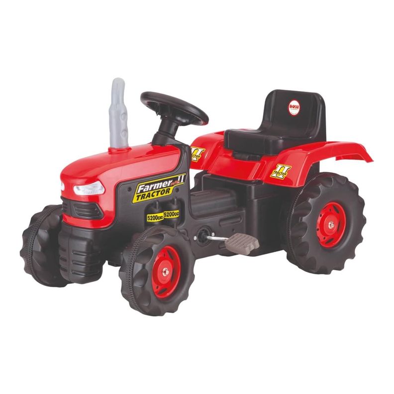 Tractor Con Pedales Rojo 83x45x53 Cms Dolu-4